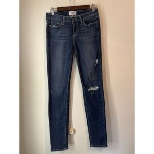 Paige Verdugo Ultra Skinny Jeans Size 27 Midrise‎ Distressed Medium Wash
